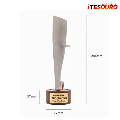 NIKOLATOY®F-16 Falcon F100-PW-229.STG.2 Fan Blade