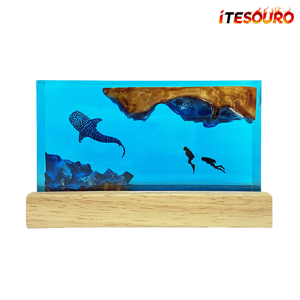 NIKOLATOY®Creative Resin Night Light Desktop Ornament - The underwater world