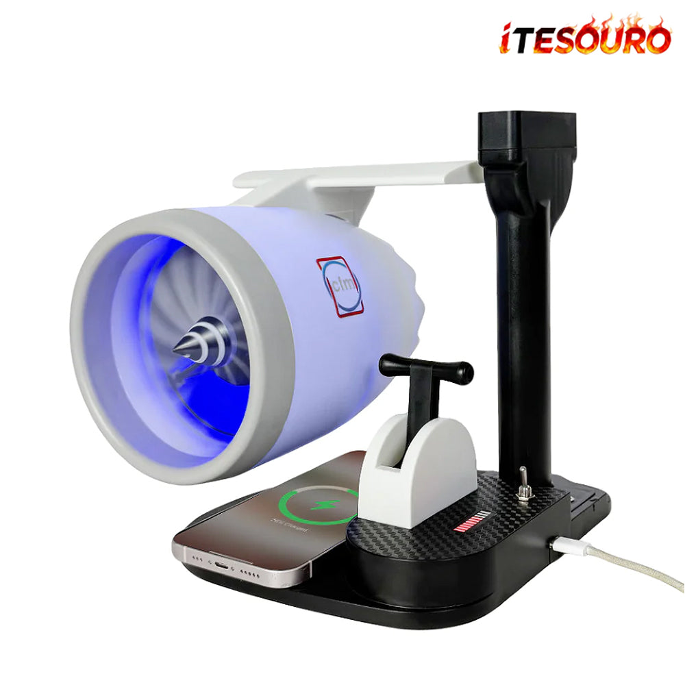NIKOLATOY®New Dsektop JetFan - Equipped with wireless charging and humidifier