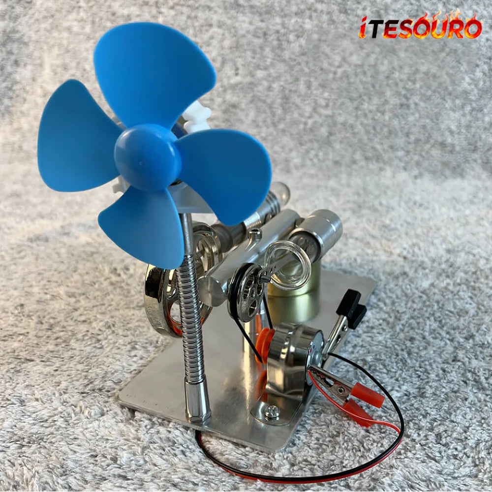 NikolaToy™ Stirling engine model - power generation+windmill