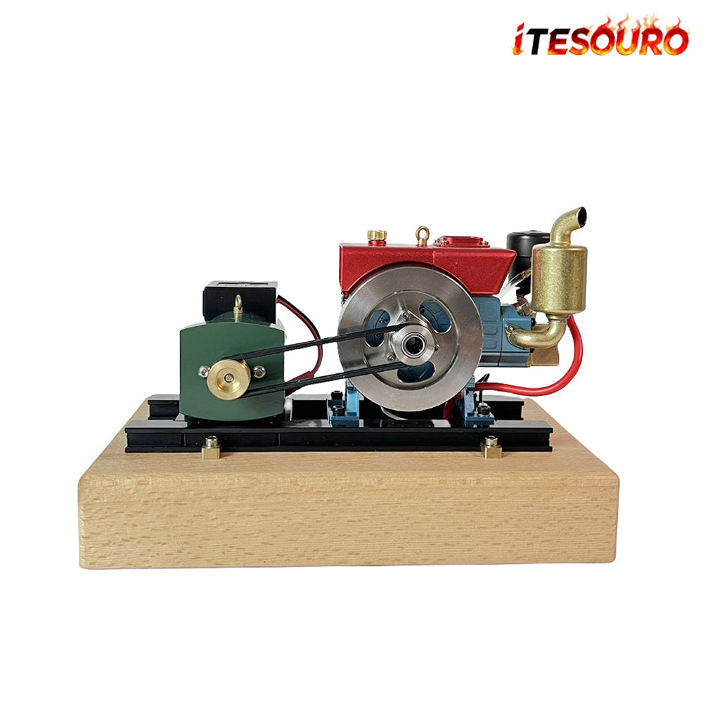 NikolaToy™ MUSA 1/8 2.6cc Mini Single-Cylinder Gas Powered Motor 4-Stroke Engine Model