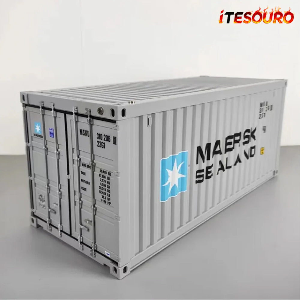NIKOLATOY® MAERSK large-sized container model toy with LED display box(Multiple containers can be connected in series)