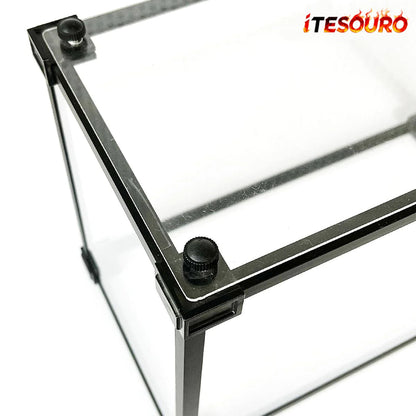 NIKOLATOY® Alloy frame high transparent dust cover storage display box