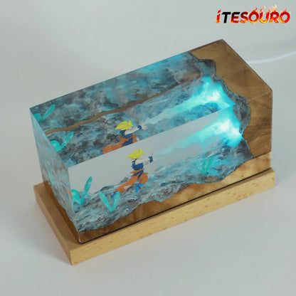 NIKOLATOY®Dragon Ball Z Kakarot Resin RGB Night Light Desktop Decoration