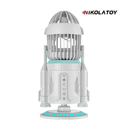NIKOLATOY®Creative Rocket Desktop Fan – NIKOLA TOY