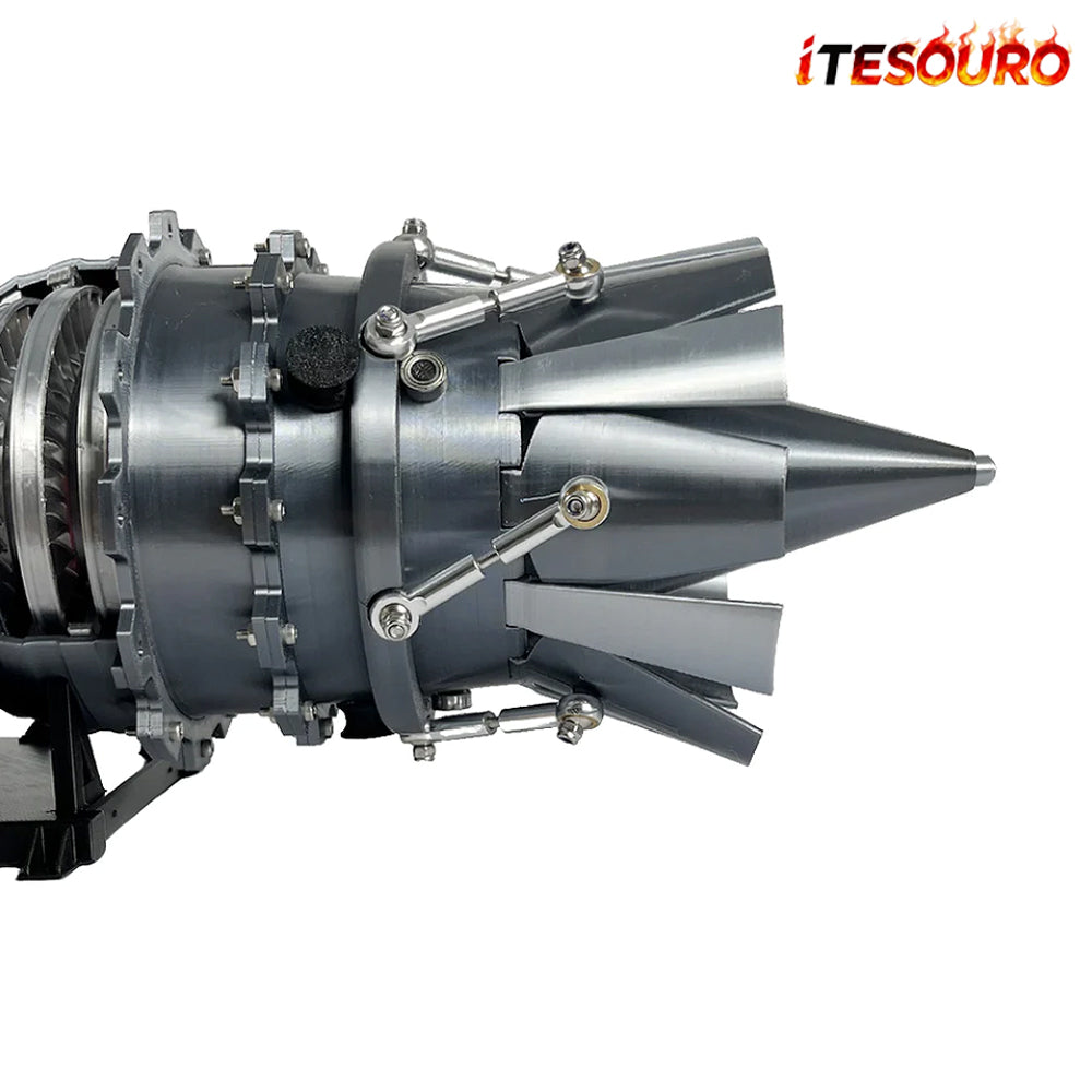 NIKOLATOY® 3D printed Military fighter turbojet engine model