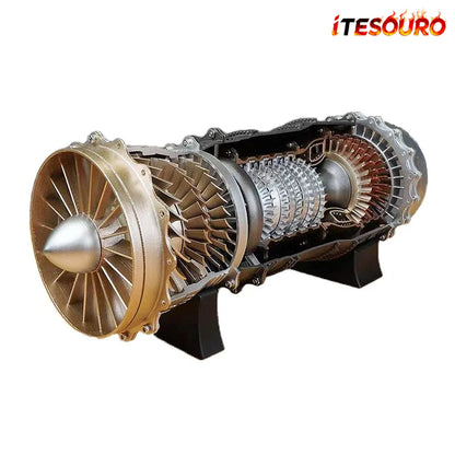 NIKOLATOY® WS-15 Fighter Turbofan Engine Model DIY Assembly Kits 150+ PCS