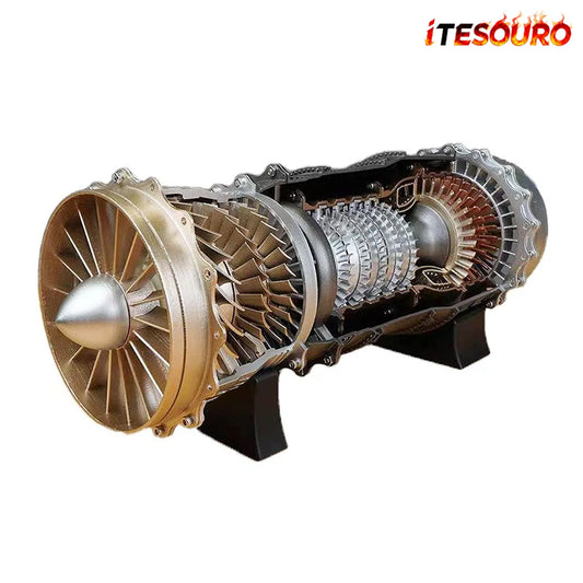 NIKOLATOY® WS-15 Fighter Turbofan Engine Model DIY Assembly Kits 150+ PCS