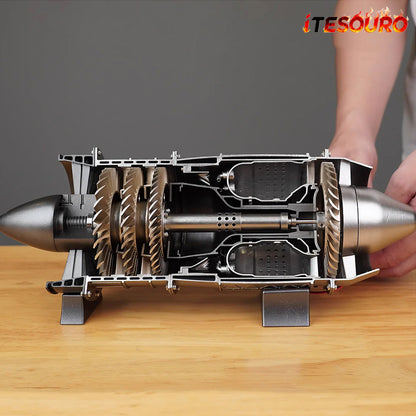 NIKOLATOY® Fighter jet turbojet engine - DIY KIT