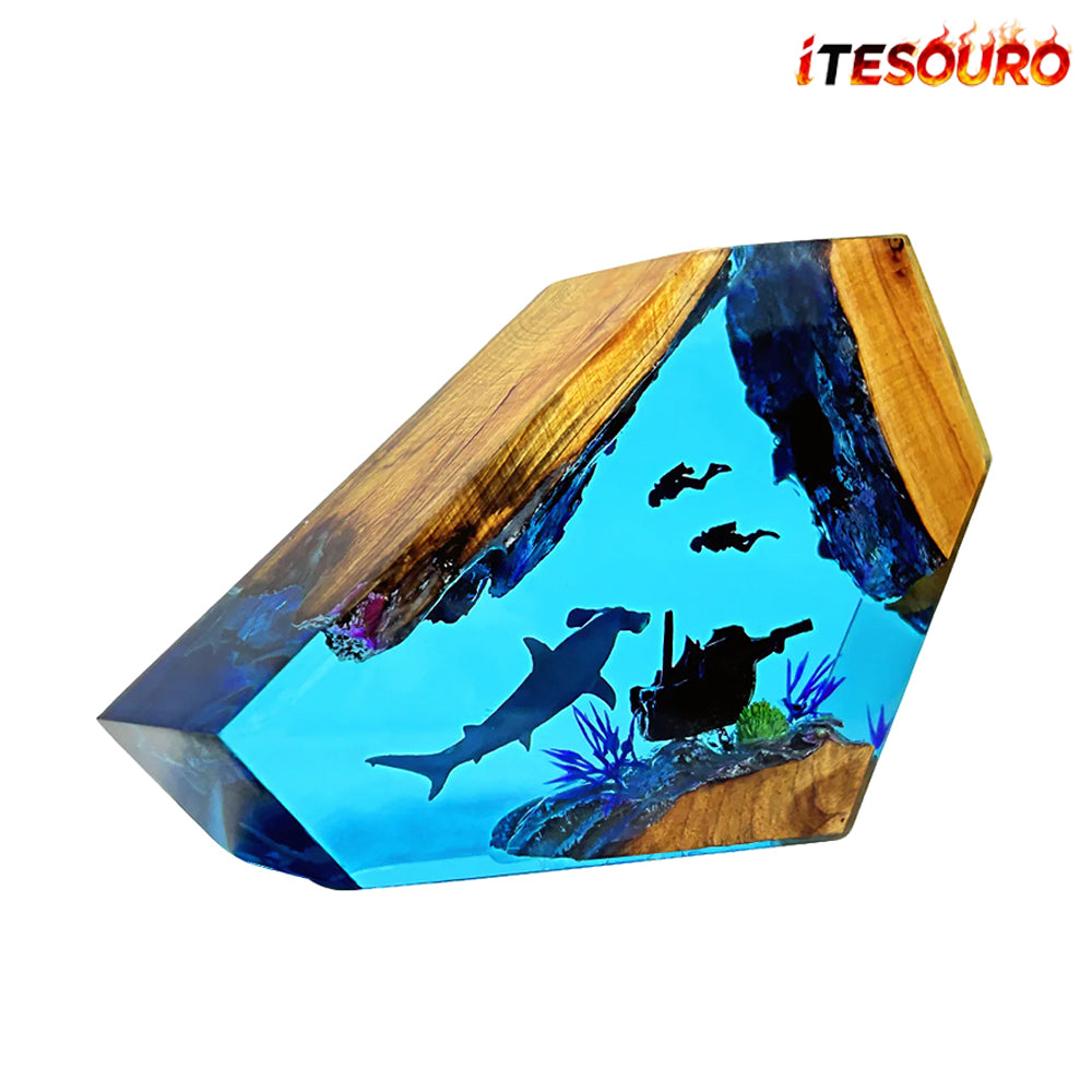 NIKOLATOY®Creative Resin Night Light Desktop Ornament - The underwater world