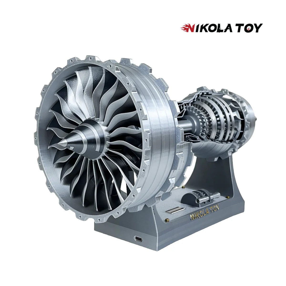 NIKOLATOY® Final version of Rolls Royce Trent 900 turbofan engine model (40cm/15.7in)