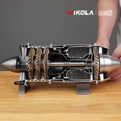NIKOLATOY® Fighter jet turbojet engine - DIY KIT