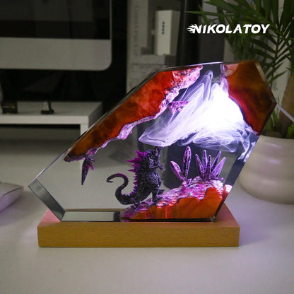 NIKOLATOY®Creative Resin Night Light Desktop Ornament - Godzilla