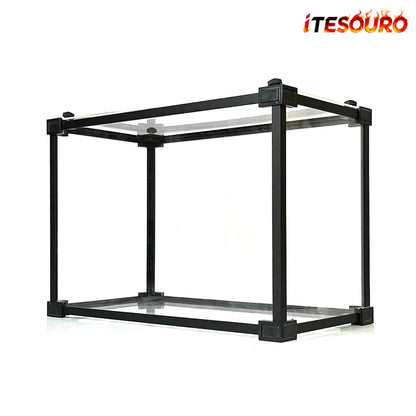 NIKOLATOY® Alloy frame high transparent dust cover storage display box