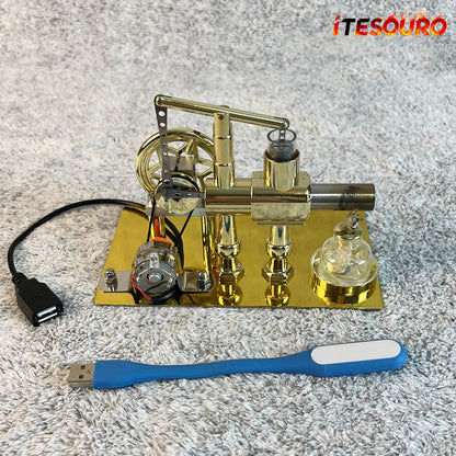 NikolaToy™ Stirling engine model - power generation+LED light