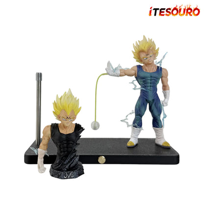 NIKOLATOY®Dragon Ball Vegeta Magnetic Night Light Set (including Half Body Statue)