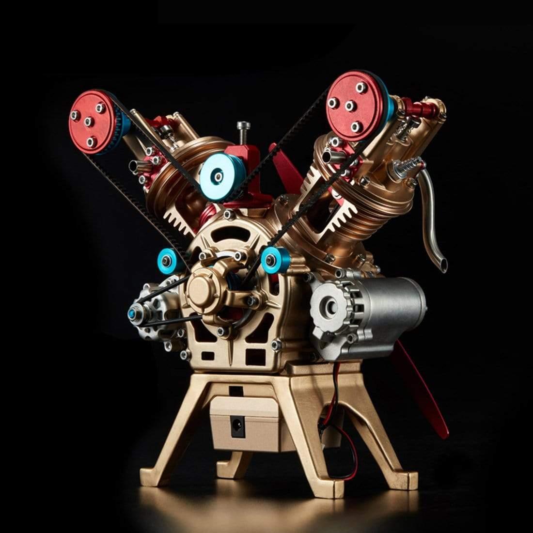 NIKOLATOY® TECHING Alloy Mini Manual Assembly V2 Double-cylinder Model Kits