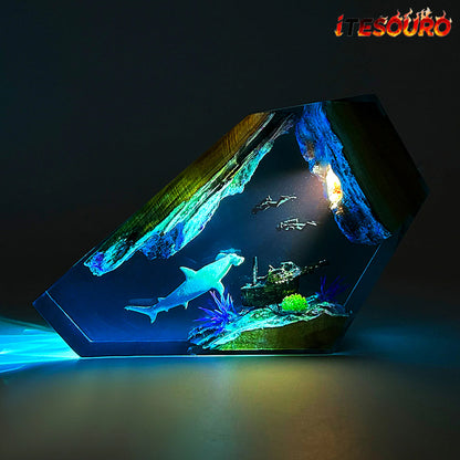 NIKOLATOY®Creative Resin Night Light Desktop Ornament - The underwater world