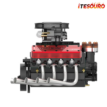 NikolaToy® Toyan V8 Engine FS-V800WGPC 28cc OHV Gasoline Engine Kit+Starter Kit
