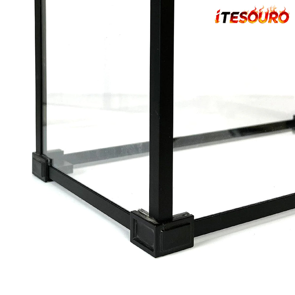 NIKOLATOY® Alloy frame high transparent dust cover storage display box