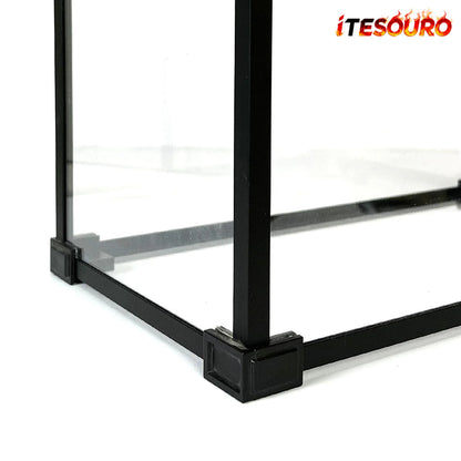 NIKOLATOY® Alloy frame high transparent dust cover storage display box