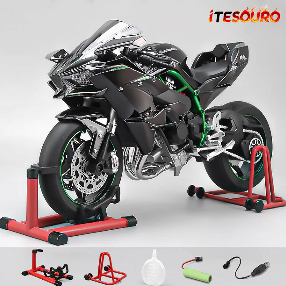 NIKOLATOY® 1/16 Alloy Dynamic Kawasaki H2R Motorcycle Model