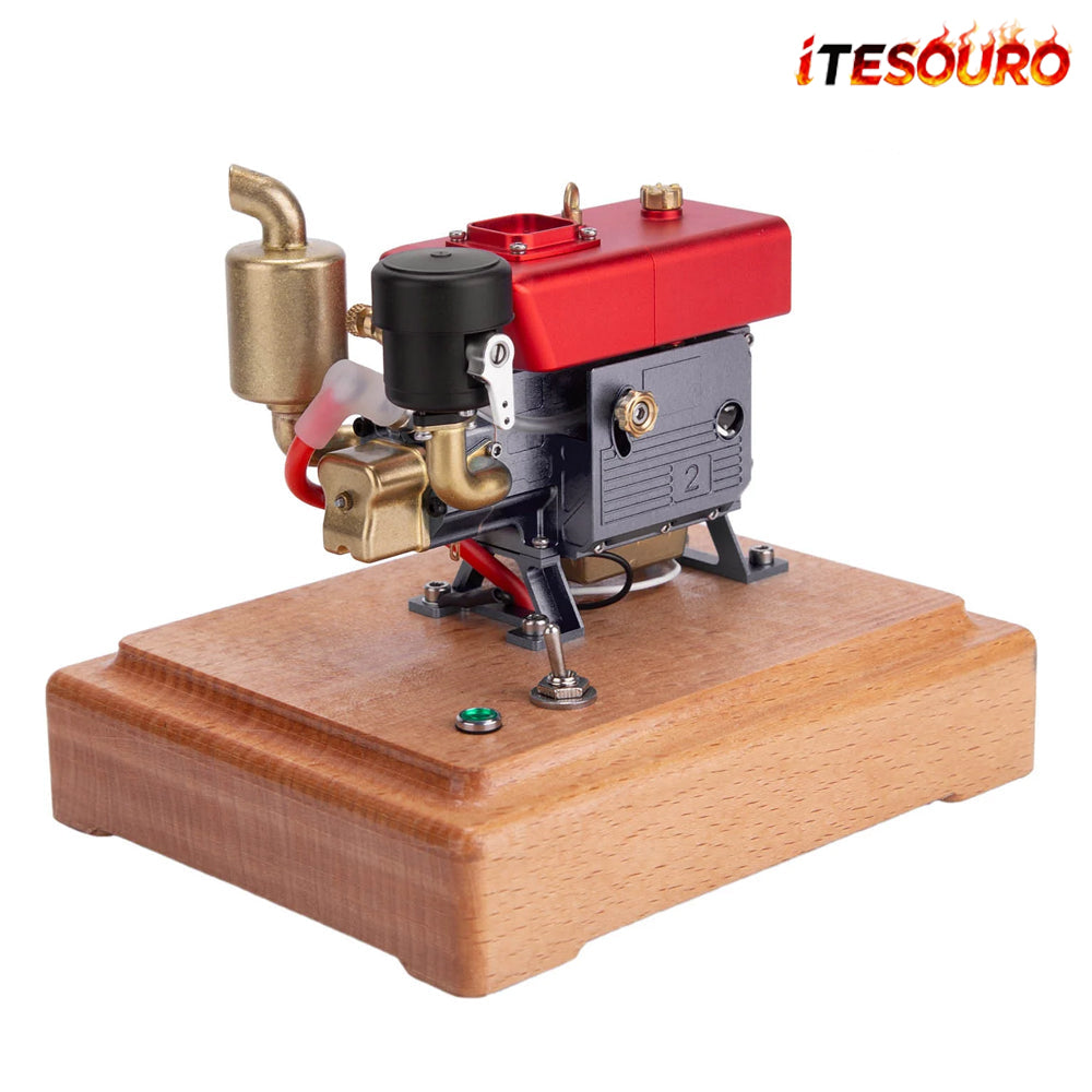 NikolaToy™ MUSA 1/8 2.6cc Mini Single-Cylinder Gas Powered Motor 4-Stroke Engine Model