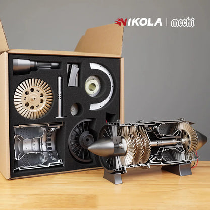 NIKOLATOY® Fighter jet turbojet engine - DIY KIT