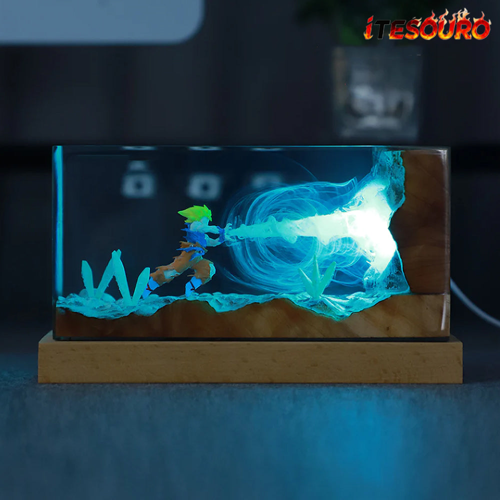 NIKOLATOY®Dragon Ball Z Kakarot Resin RGB Night Light Desktop Decoration
