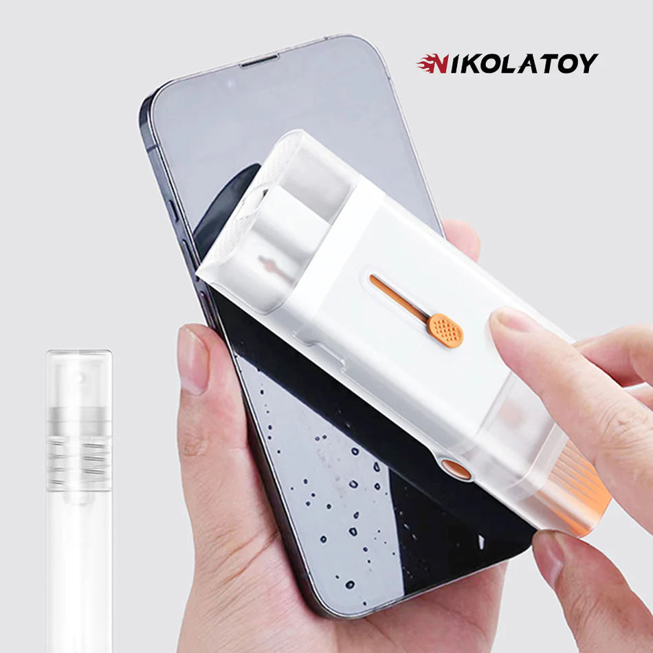 NIKOLATOY®Multi functional notebook computer headphone keyboard efficient cleaning 8-in-1 set