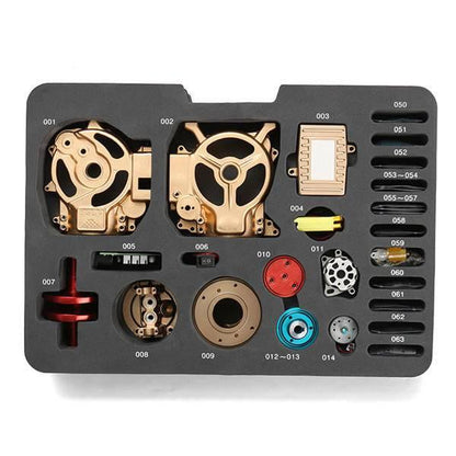 NIKOLATOY® TECHING All-metal Craftsmen Mini Single-cylinder High Challenge Assembled Model Kits