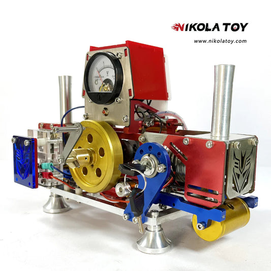 NikolaToy™ Double cylinder Stirling thermal power Generator Set