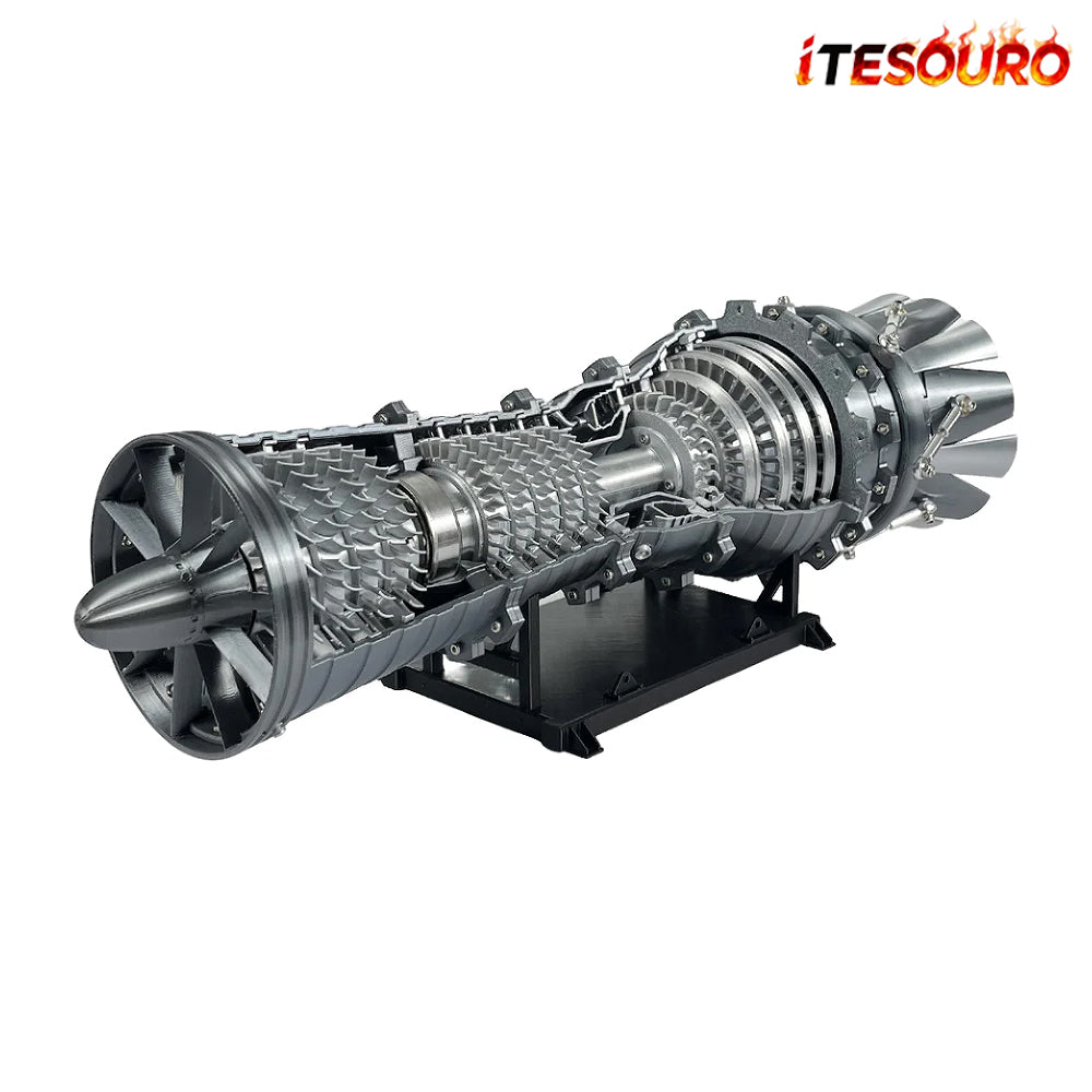 NIKOLATOY® 3D printed Military fighter turbojet engine model