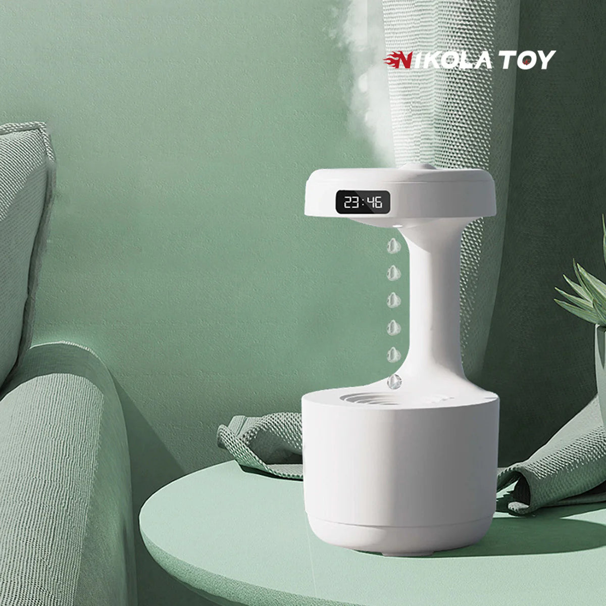 NikolaToy™ Water droplet counter current / counter gravity device