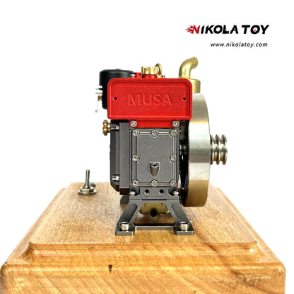 NikolaToy™ MUSA 1/8 2.6cc Mini Single-Cylinder Gas Powered Motor 4-Stroke Engine Model