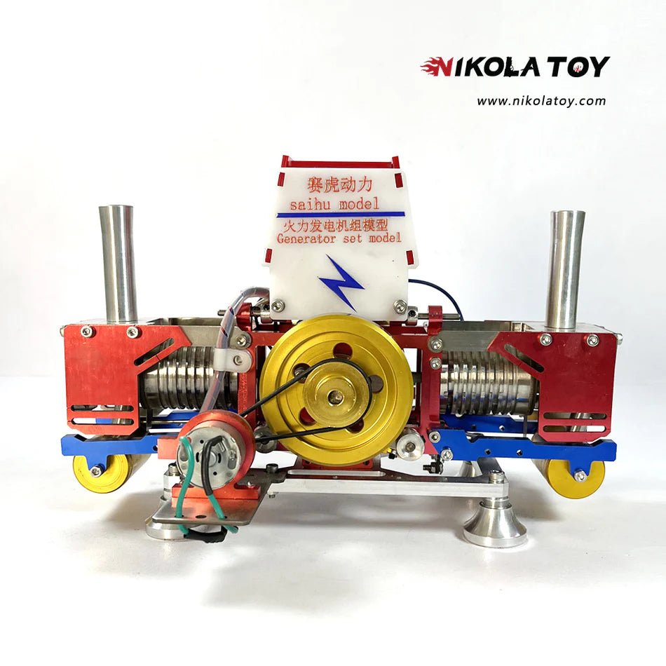 NikolaToy™ Double cylinder Stirling thermal power Generator Set