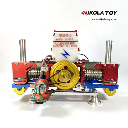NikolaToy™ Double cylinder Stirling thermal power Generator Set