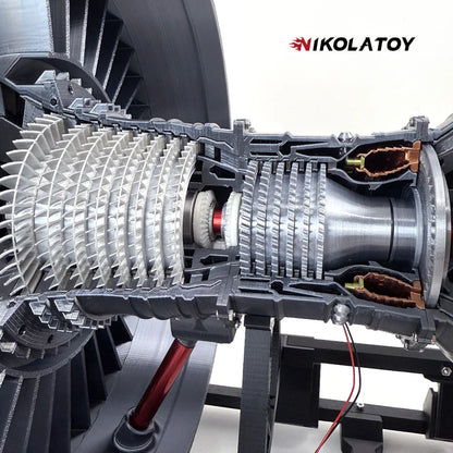 NIKOLATOY® Highly restored Rolls Royce Trent 900 turbofan engine model (55cm/22in)