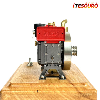 NikolaToy™ MUSA 1/8 2.6cc Mini Single-Cylinder Gas Powered Motor 4-Stroke Engine Model