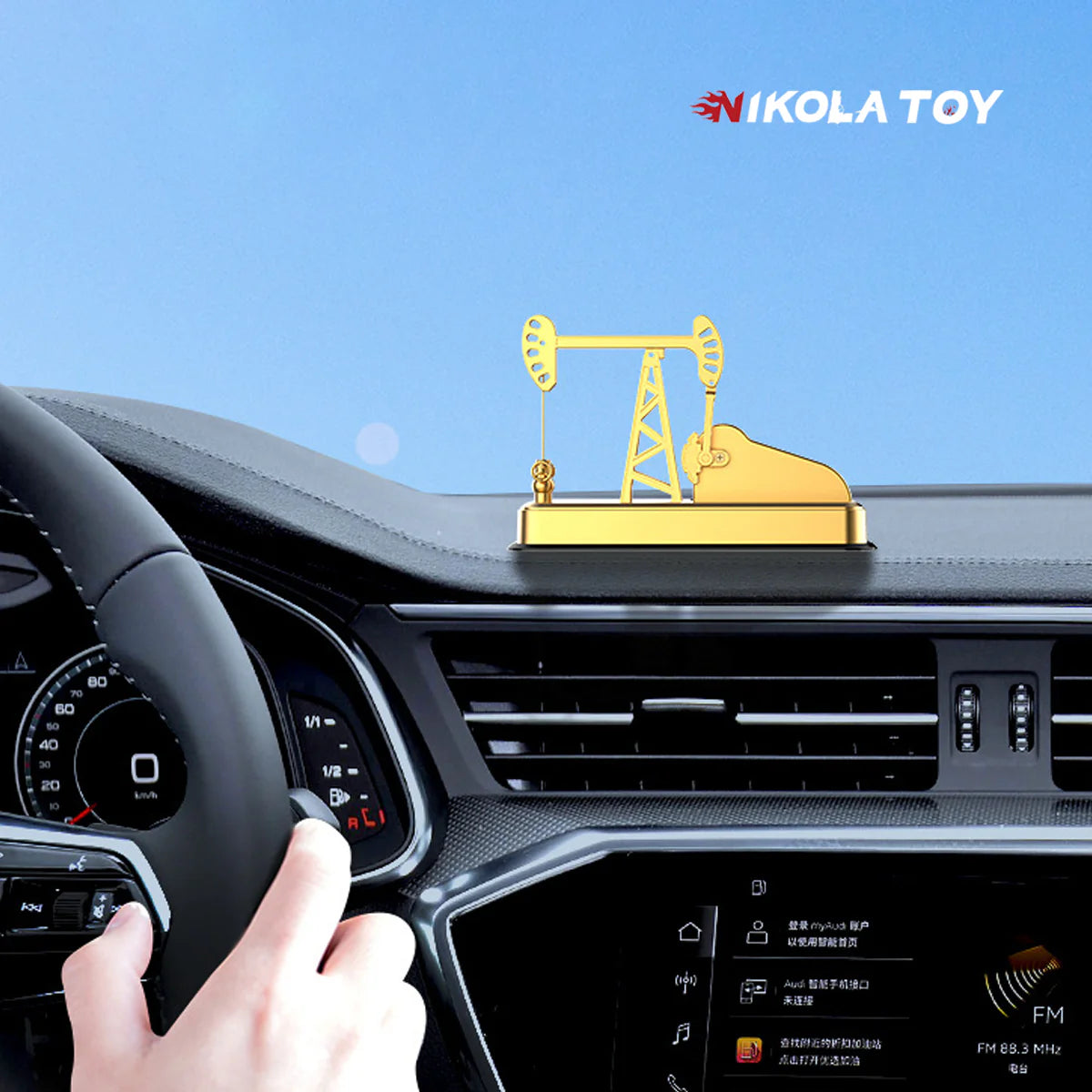 NIKOLATOY® Solar powered car mounted aromatherapy decoration - Pumping unit