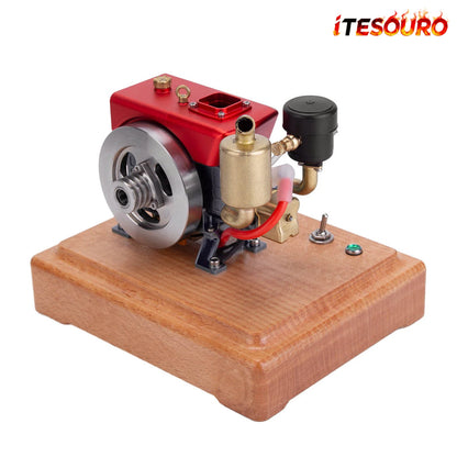 NikolaToy™ MUSA 1/8 2.6cc Mini Single-Cylinder Gas Powered Motor 4-Stroke Engine Model