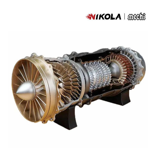 NIKOLATOY® WS-15 Fighter Turbofan Engine Model DIY Assembly Kits 150+ PCS