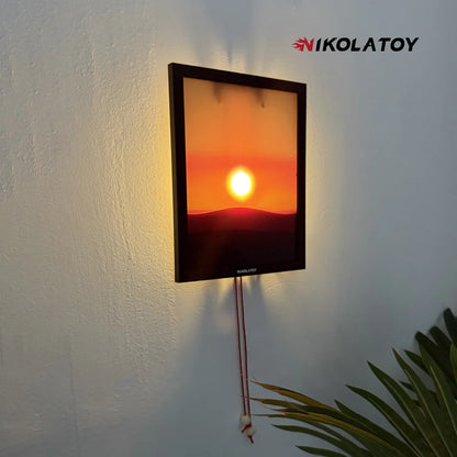 NIKOLATOY®Creative sunset hand pulled night light