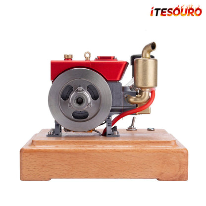 NikolaToy™ MUSA 1/8 2.6cc Mini Single-Cylinder Gas Powered Motor 4-Stroke Engine Model