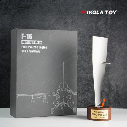 NIKOLATOY®F-16 Falcon F100-PW-229.STG.2 Fan Blade