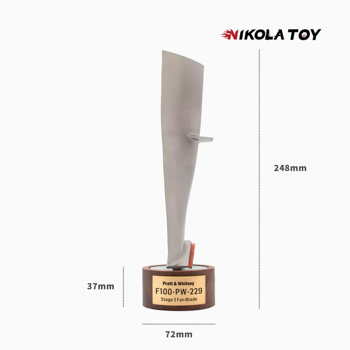 NIKOLATOY®F-16 Falcon F100-PW-229.STG.2 Fan Blade