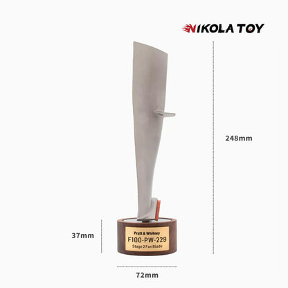 NIKOLATOY®F-16 Falcon F100-PW-229.STG.2 Fan Blade