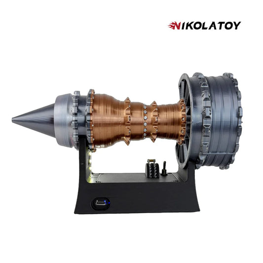 NIKOLATOY® TR900 Turbofan engine model (25cm  10in) flagship version Diy Kits