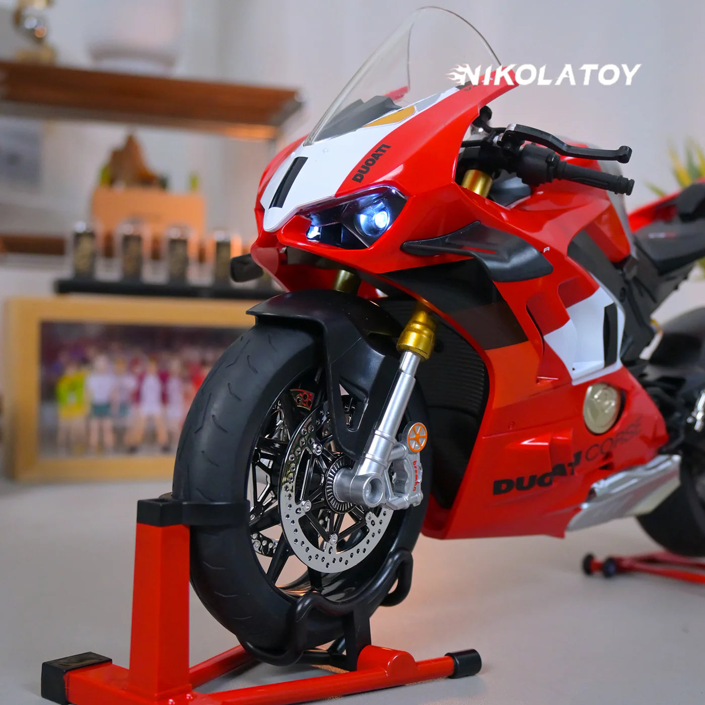 NIKOLATOY®Alloy 1/6 Ducati Panigale V4R Model