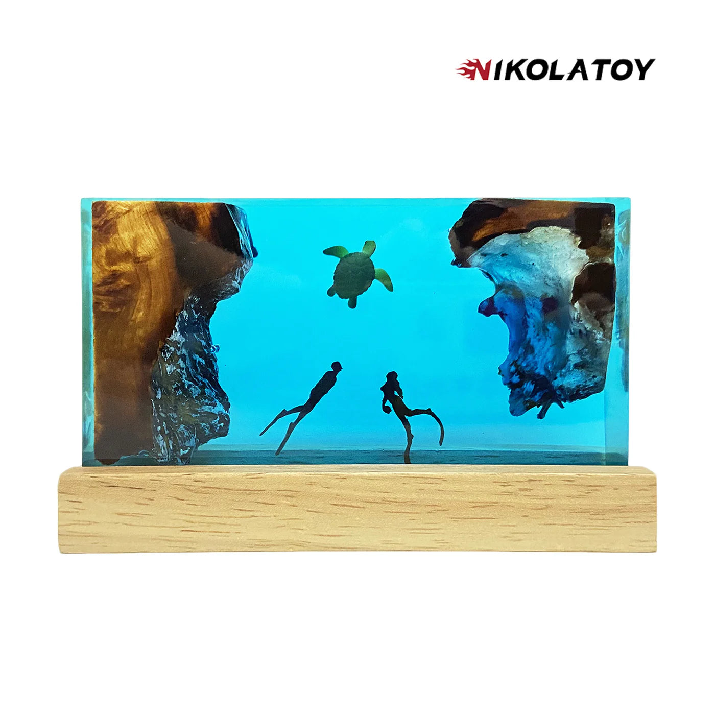 NIKOLATOY®Creative Resin Night Light Desktop Ornament - The underwater world